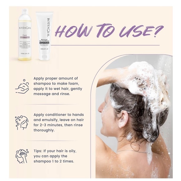 Moroccan Shampoo and Conditioner Set - Floral Scent - Picture 3 of 8